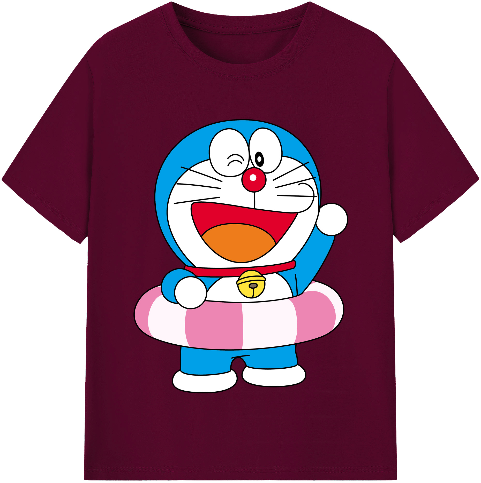 （画像用） ドラえもん Doraemon レディースカジュアルプリントTシャツ（綿100％）